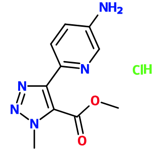 (image for) MC085531 5-(5-Amino-pyridin-2-yl)-3-methyl-3H-[1,2,3]triazole-4-carboxylic acid methyl ester hydrochloride